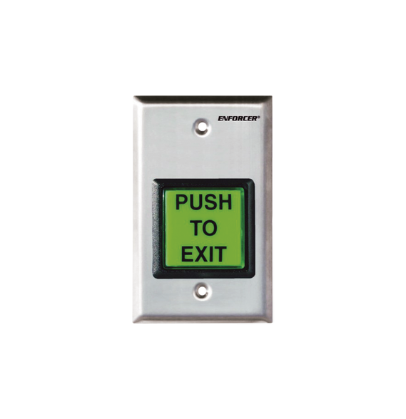 ENFORCER SECOLARM SD7202GCPEQ SD-7202GC-PEQ Botón de salida con iluminación con placa